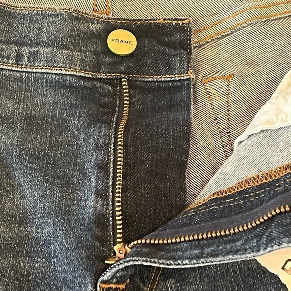 FRAME LE GARCON MID-RISE STRAIGHT-LEG ANKLE JEANS IN KINMOUNT NWT‎ WOMEN'S 32 - Picture 11 of 16